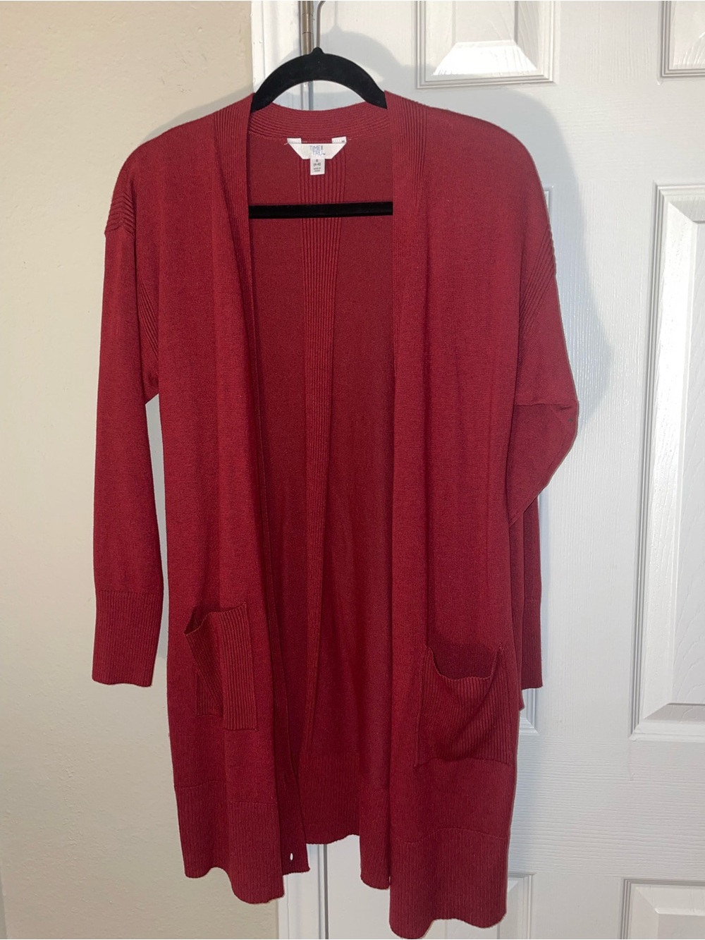 Universal Thread Open-Front Brick Red Women’s Cardigan